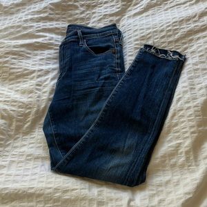 Citizens of humanity cropped skinny jeans with raw hem